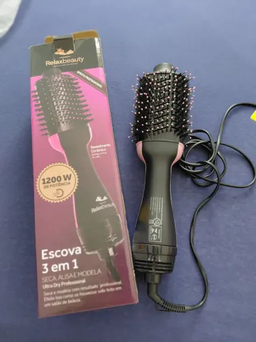 Escova de cabelo secadora 3 em 1