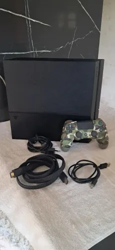 Playstation 4 + controle original + 10 jogos