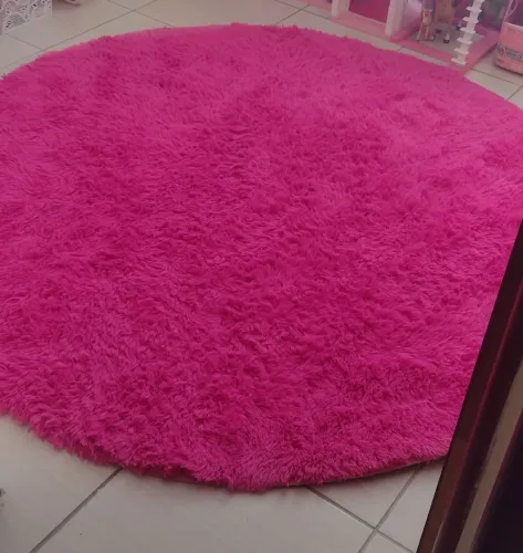 Tapete redondo pink 2x2 metros