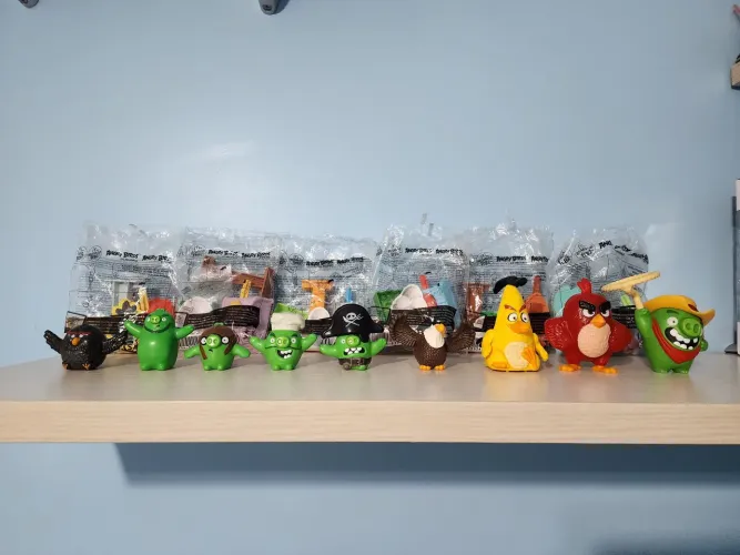 Angry Birds McDonald's 2016 - 9 Itens da Coleção Oficial