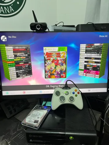 Xbox 360 Super Slim RGH com 90 jogos