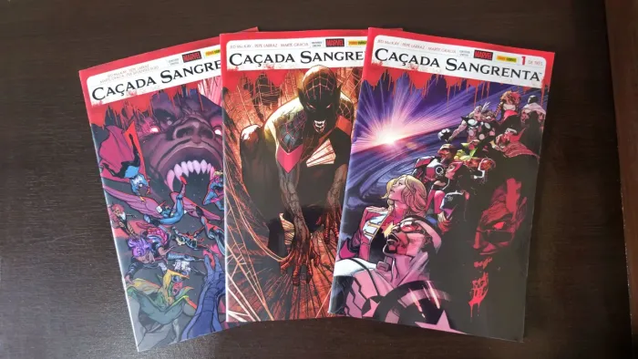 Caçada Sangrenta Vol. 1, 2 e 3 (Completo) - Marvel - HQ Panini