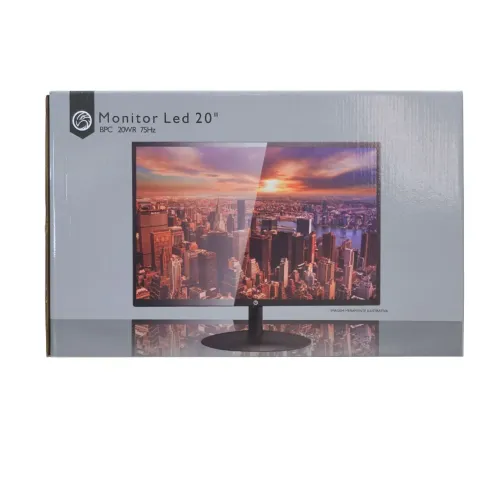 MONITOR 20 POL. LED NOVO - BPC HDMI VGA COM GARANTIA DE UM ANO - AEE INFO