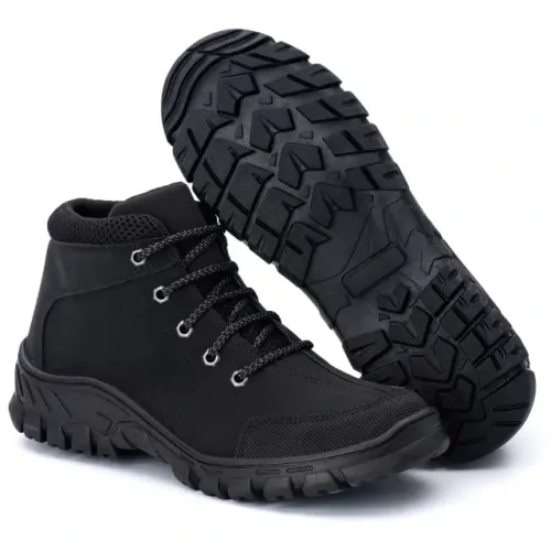 BOTA MASCULINA Coturno Tratorado Sola Borracha Trabalho Adventure