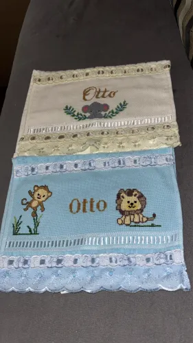 Toalhas premium bordadas feita a mão personalizadas