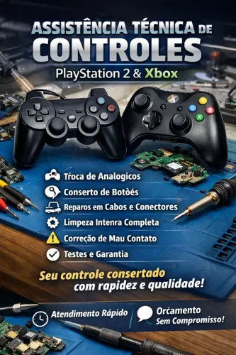Controles reparos Playstation e Xbox 