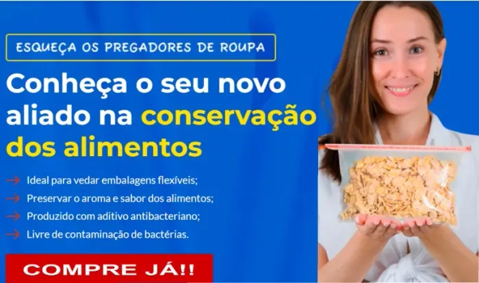 Vedador e fechador de embalagens flexíveis