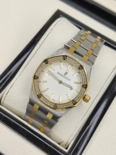 Relogio Audemars Piquet Feminino 33m Cravejado COMPRA GARANTIDA RECEBEU LIBERA PAGAMENTO