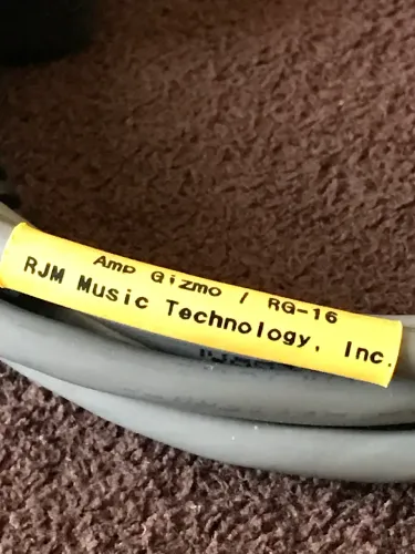 Cabo RJM Amp Gizmo RG-16 foot amp p/ Mesa Rectifier Road King Roadster Nomad
