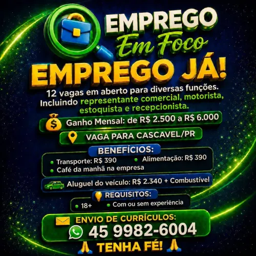 Emprego já.