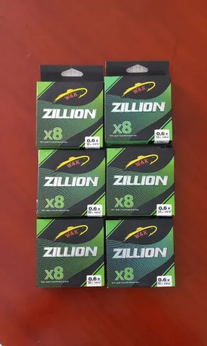 Kit 6 linha multifilamento 8x PE 0.6 10lb