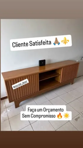 Rack para TV 2.00 m Largura Pés Madeira - Entrega e Monta na Hora