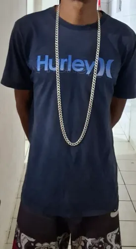 Corrente e pulseira de prata