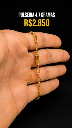 Pulseira Ouro 18k 4,7 Gramas - R$ 2.850