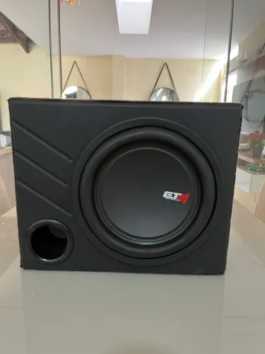 Subwoofer Etm 12 Polegadas 600w Rms Preto Para Carro