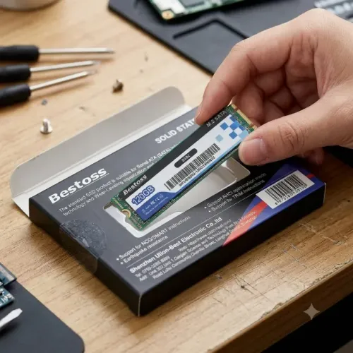 SSD M.2 SATA NGFF 120GB Bestoss S202 Alta Velocidade para Notebook e PC Desktop Novo pode 