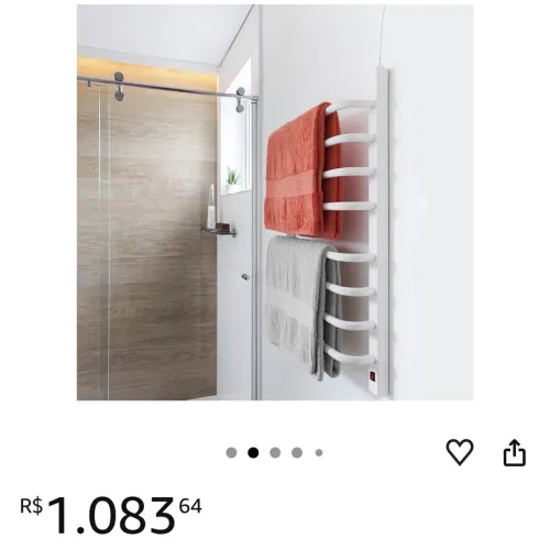 Toalheiro grande branco novo