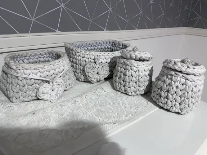 Kit higiene bebê fio de malha