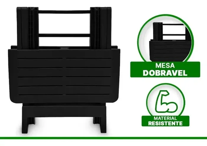mesa dobrável plástico arqplast similar madera arqplast 