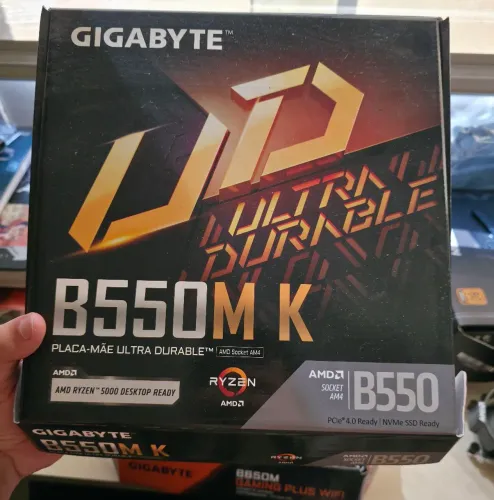 Kit UPGRADE AM4 - Placa mãe b550, processador ryzen 5 5600X, fonte 650w e memória ram 32gb