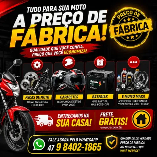 PEÇAS DE MOTOS - TODOS OS TIPOS