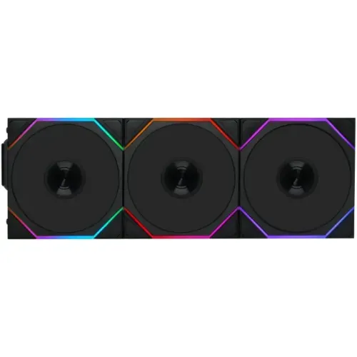Kit 3x Cooler Fan Lian Li Uni Fan TL FLEX Preto 120mm PWM ARGB 2600 RPM