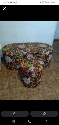 Jogo de puf vendo ou troco 