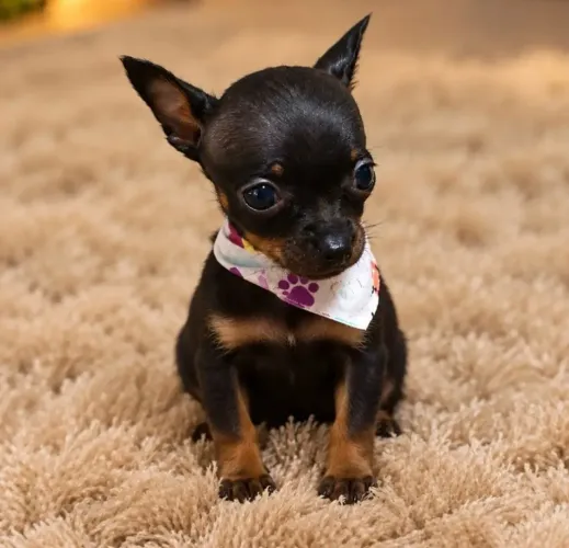 Pinscher com garantia e vacinado