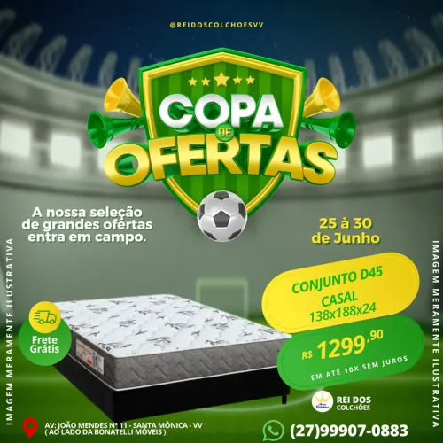 Conjunto Casal Colchão Espuma D45 + Box Casal