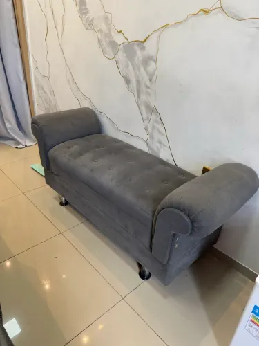 Sofá recamier Cinza
