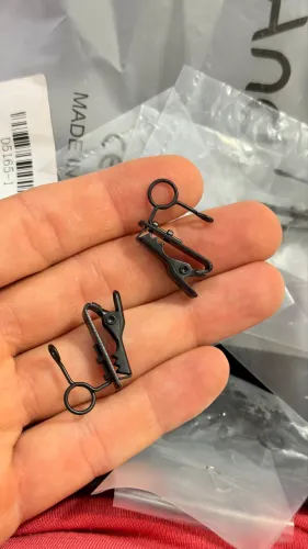 Presilha Clip Prendedor Para Microfone De Lapela (Preto/Metal)