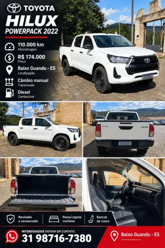 Toyota Hilux CD 4X4 2.8 Diesel Mec. 2022