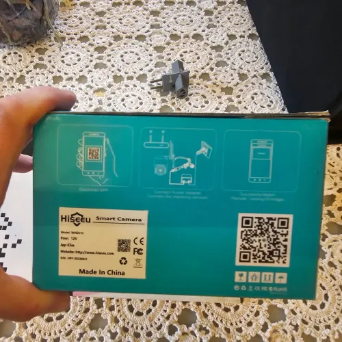 Câmera de Segurança Hiseeu 360° WiFi Outdoor - Nova na Caixa