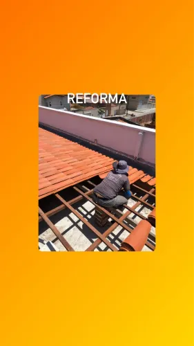 Carpintaria pai e filho reforma de telhado