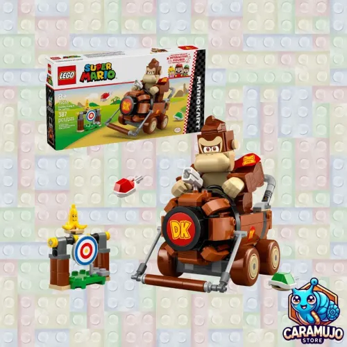 NOVO! Lego Super Mario - Mario Kart: Donkey Kong e DK Jumbo (#72033)