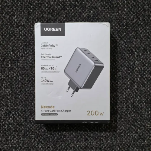 Carregador Ultra Rápido Ugreen 200W 4 portas