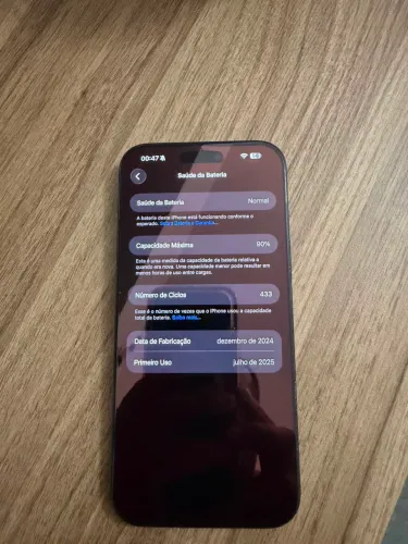 iPhone 16 Pro Max 256GB Preto Titânio | 90% Bateria | Original