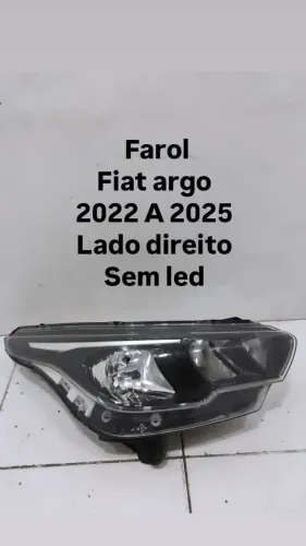 Farol Fiat Argo 2022 2023 2024 2025 Lado Direito sem LED
