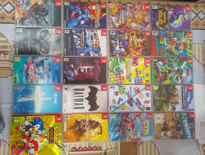 Jogos originais Nintendo Switch - valor por unidade 
