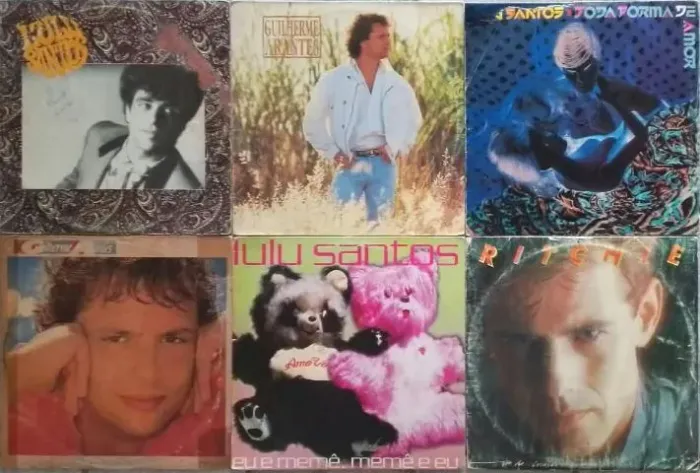 6 LPs Lulu Santos, Ritchie, Guilherme Arantes