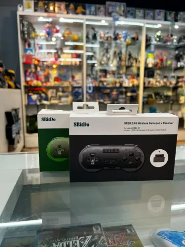 Controle 8BitDo SN30 2.4G Sem Fio + Receiver para Super Nintendo SNES