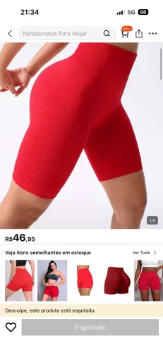 Short de academia