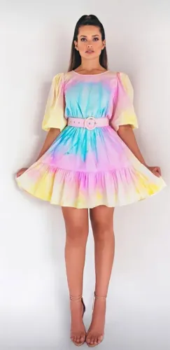 Vestido lou bucca & marièe tie dye - M