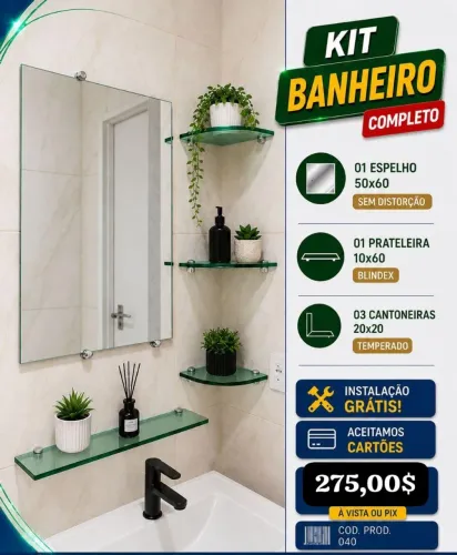Espelho para banheiro