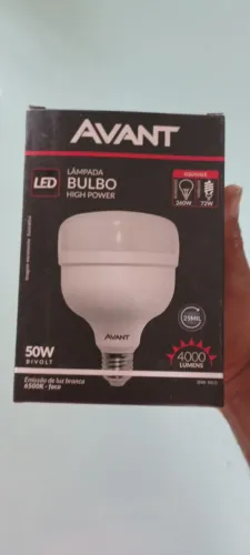 Lâmpada led 50w bivolt 4000 lumens Avant