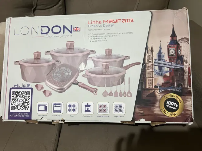 Jogo de panela gás e indução