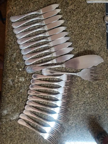 Antigos talheres Fracalanza para peixe