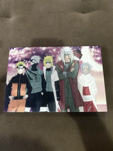 Quadro Naruto Shippuden - Naruto, Kakashi, Minato e Jiraiya