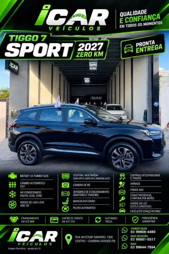 Chery Tiggo 7 Sport 1.5 Turbo Flex 16V Aut. 2027