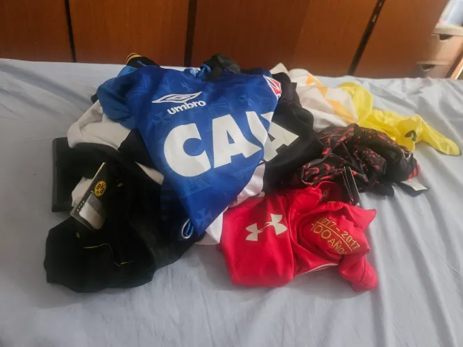 Camisas futebol, pacote com 12 unid.